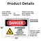 Signmission Suspended Load Authorized Personnel Only Danger Sign, Plastic, 24in W x 18in L, 2PK OS-2PACK-DS-P-1824-L-1783 - alternate 8
